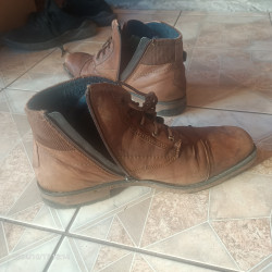 Buty brązowe zimowe używane w dobrym stanie 